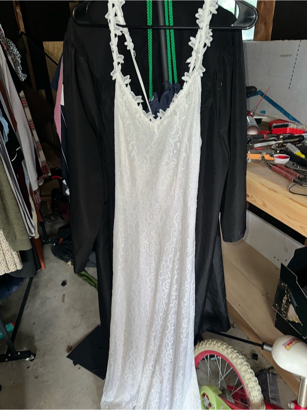 Women's White Lace Dress - Elegant Slip Dress